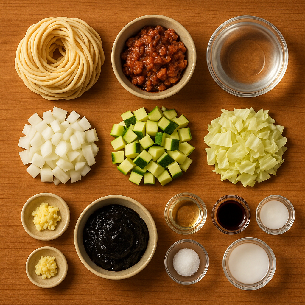 짜장면 재료 사진