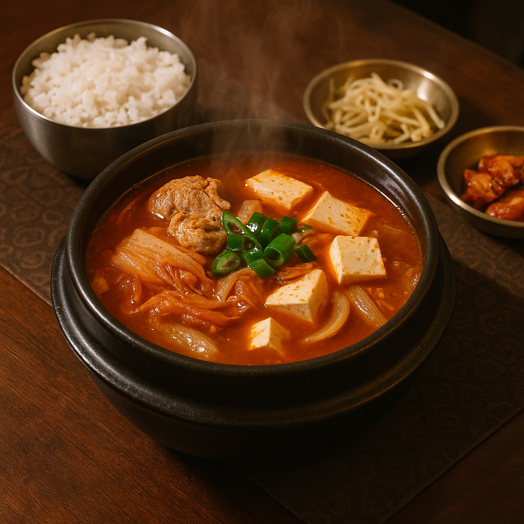 김치찌개 완성 사진