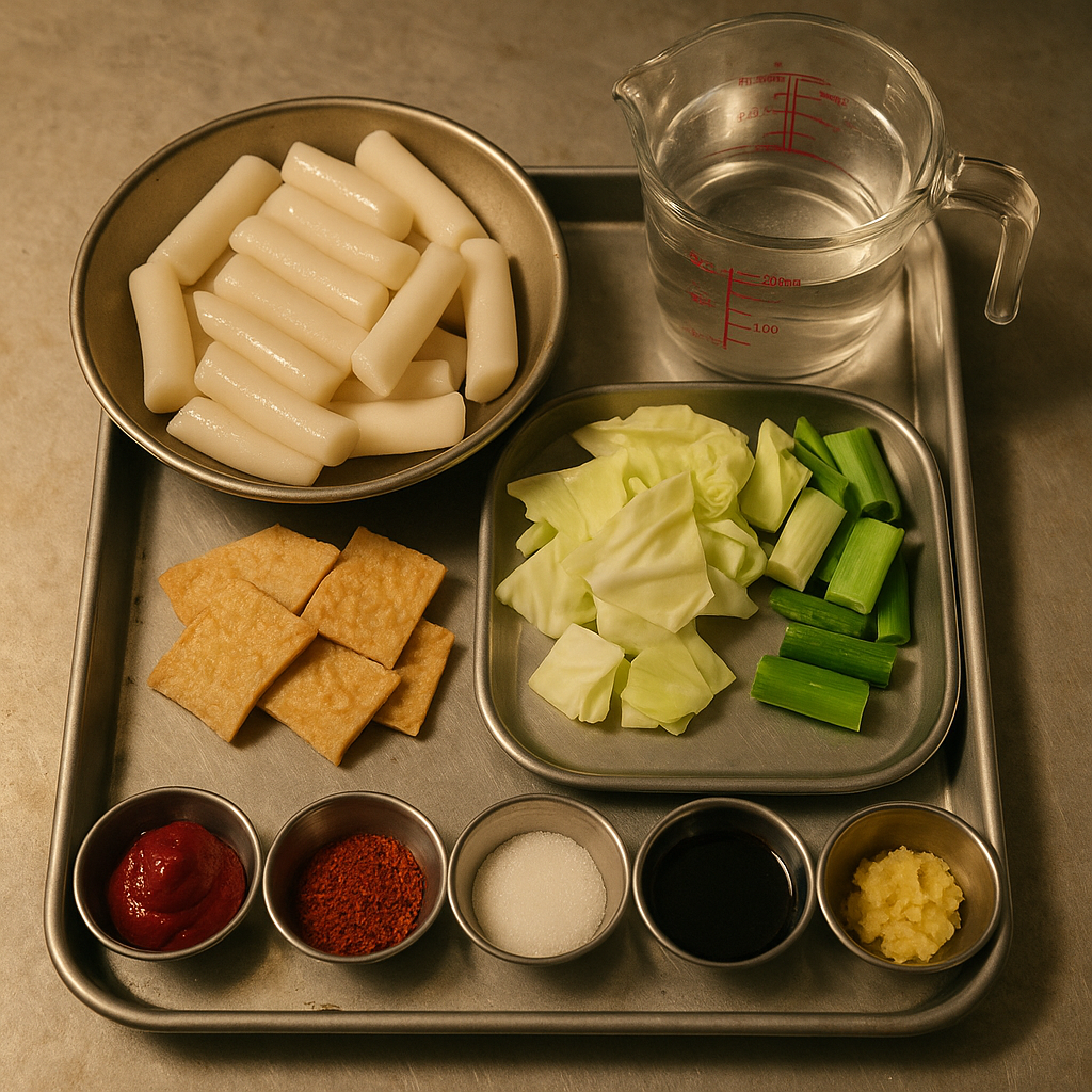 떡볶이 재료 사진
