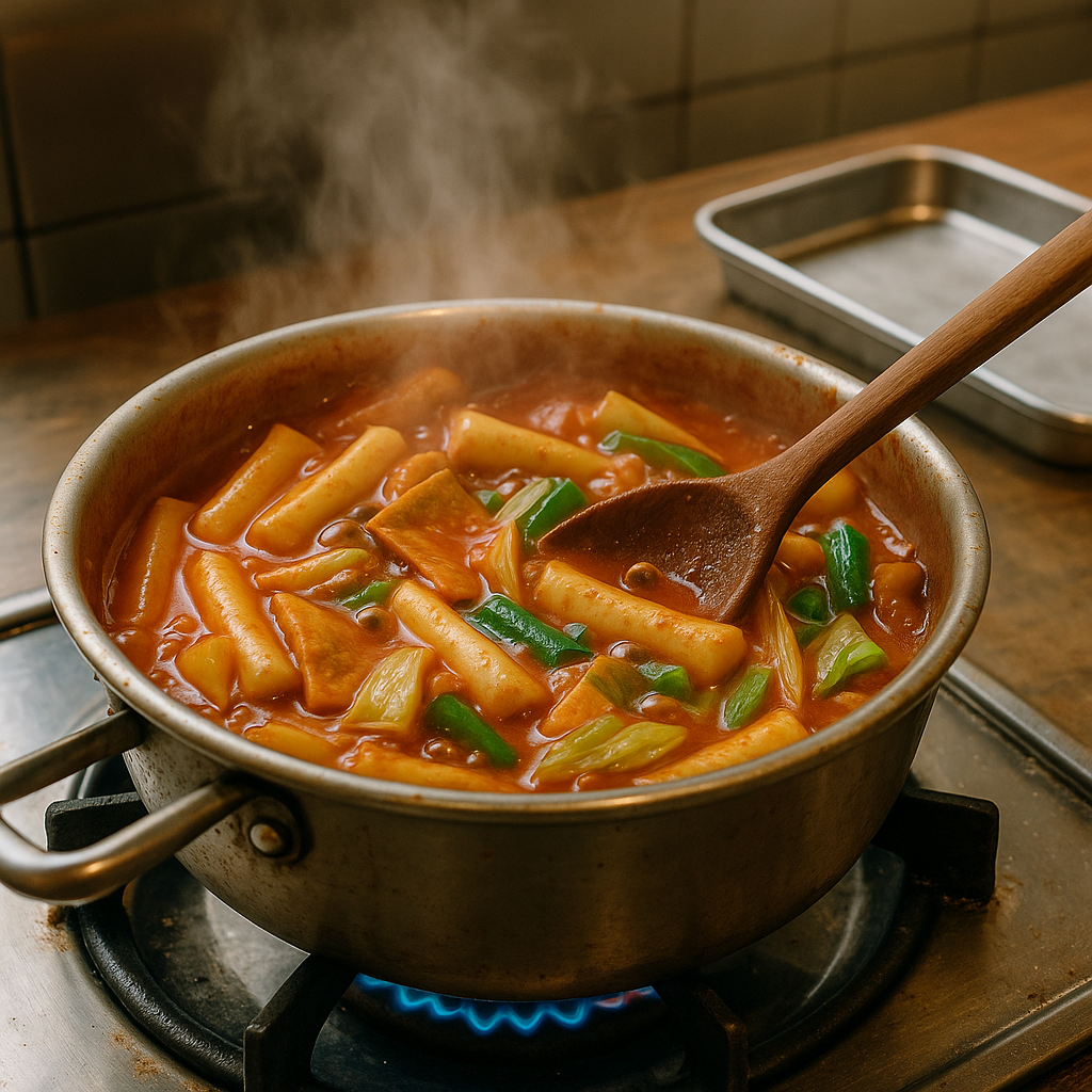 떡볶이 조리 사진